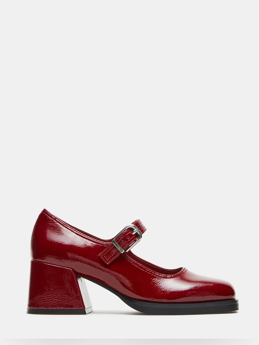 Steve Madden Lisbon Red Patent Mary Jane Heels
